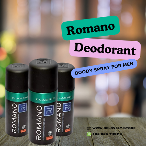 Romano Deodorant Spray For Men - 24hrs Fragrance